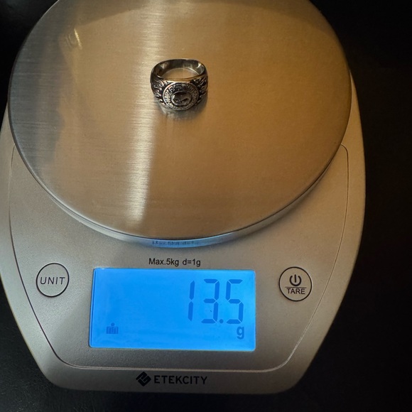 Harley Davidson Sterling Silver 925 Skull flame Ring. Size 10 / 13.5 grams - Picture 8 of 8